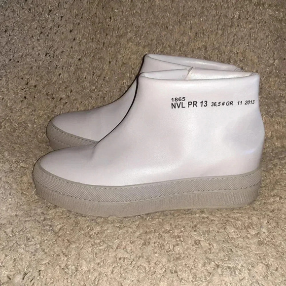 PURE RUCO LINE JEAN NOUVEL-Ankle Boot-Lilac Gray Leather-Sz 36.5-Near Mint - Picture 2 of 8